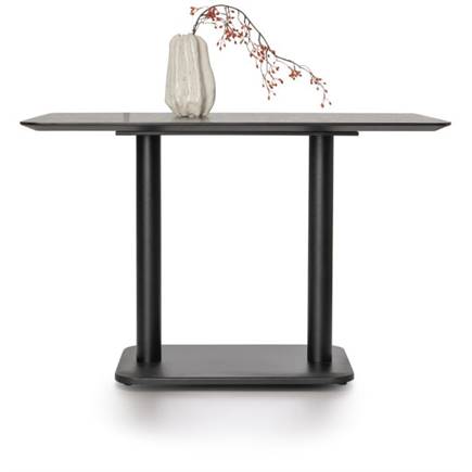 Coco Maison Brest bistrotafel stone anthracite 120x75cm Zwart